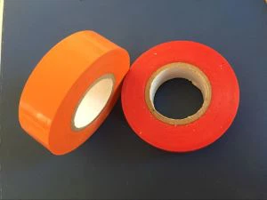Oranye Otomatis Matt Pvc Menandai Pita Pita Perekat Kabel  25 mm Pita Isolasi Listrik